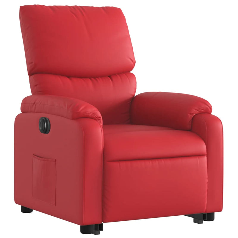 Fauteuil Ninthe - kunstleer - elektrisch - rood – extra afbeelding