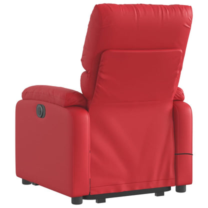 Fauteuil Ninthe - kunstleer - elektrisch - rood