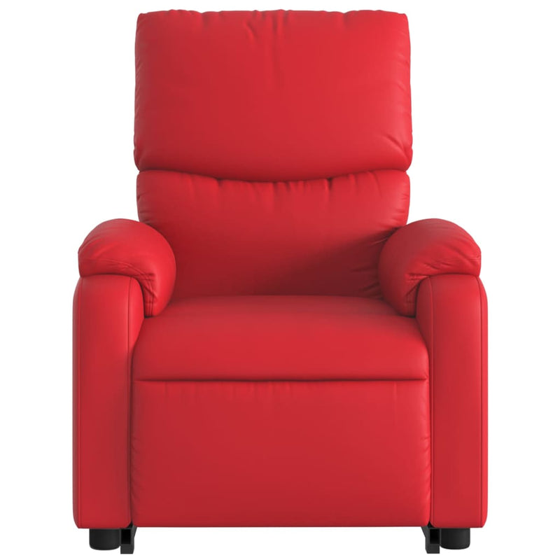 Fauteuil Ninthe - kunstleer - elektrisch - rood