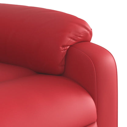 Fauteuil Ninthe - kunstleer - elektrisch - rood