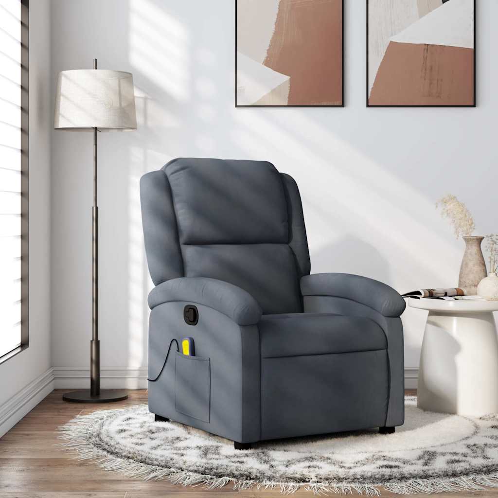 Fauteuil Coos - met massage - donkergrijs