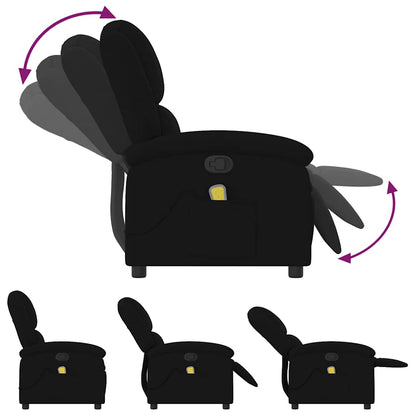 Fauteuil Coos - met massage - zwart