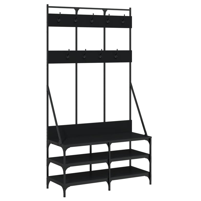 Kledingrek Met Schoenenrek 100X40X184 Cm – extra afbeelding