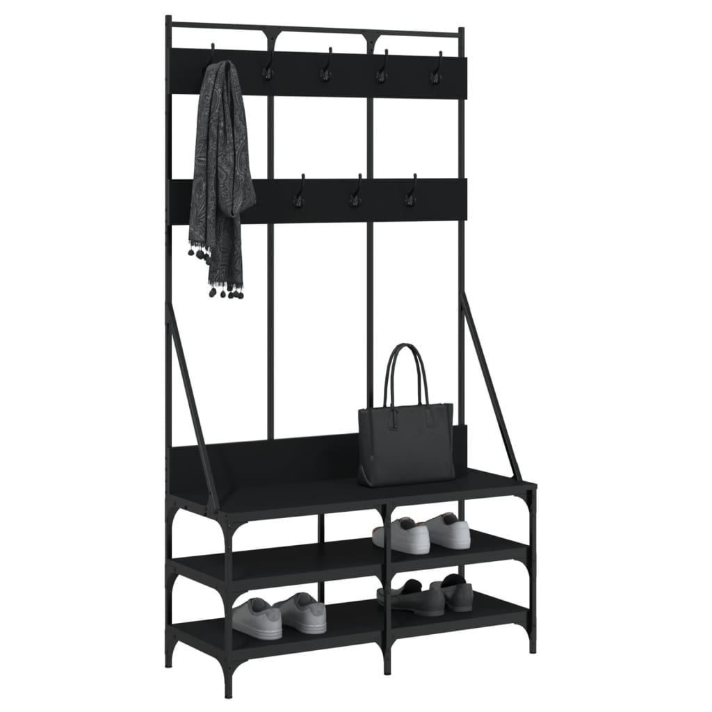 Kledingrek Met Schoenenrek 100X40X184 Cm