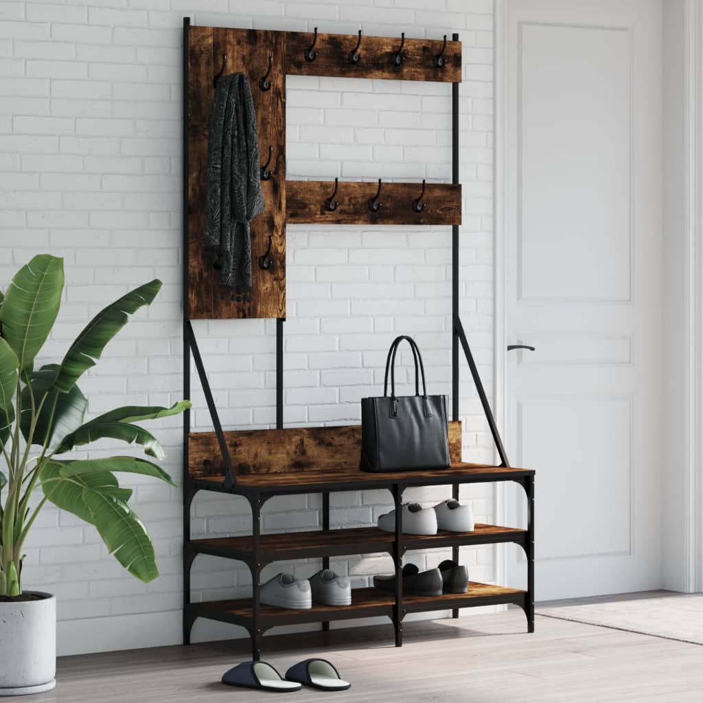 Kledingrek Met Schoenenrek 100X40X184 Cm