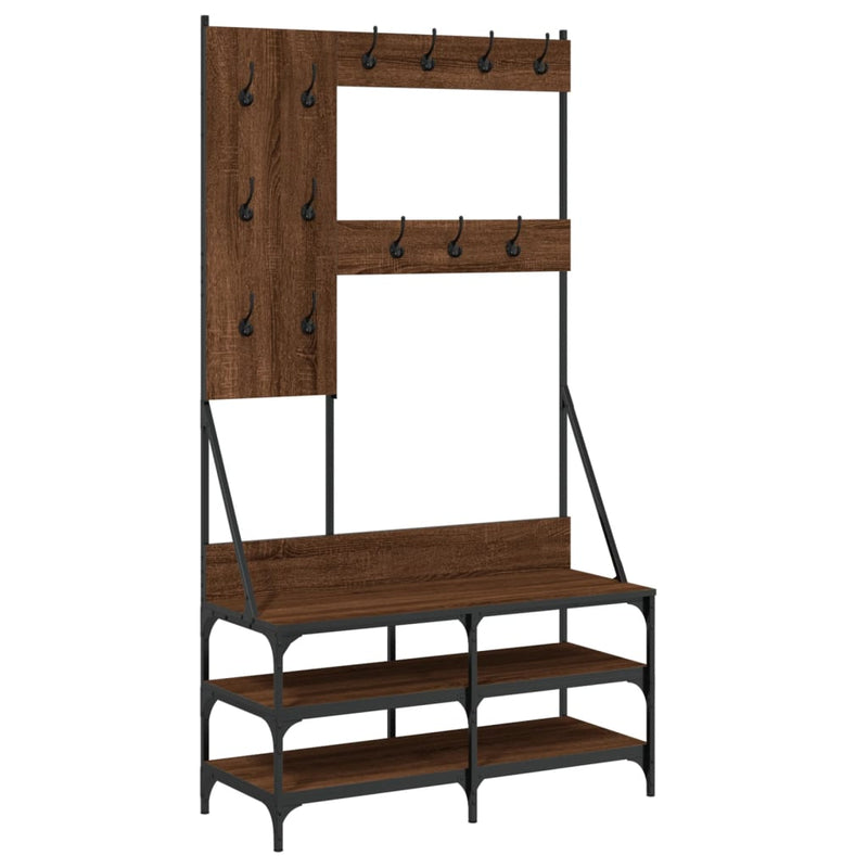 Kledingrek Met Schoenenrek 100X40X184 Cm – extra afbeelding