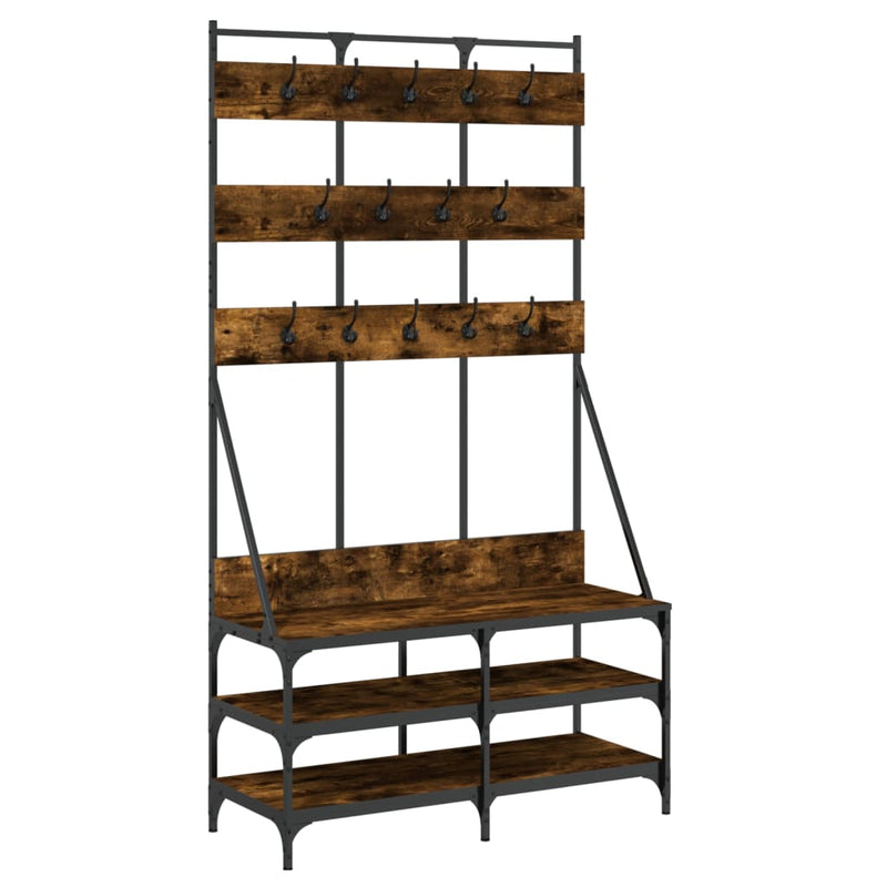 Kledingrek Met Schoenenrek 100X40X184 Cm Kleurig – extra afbeelding