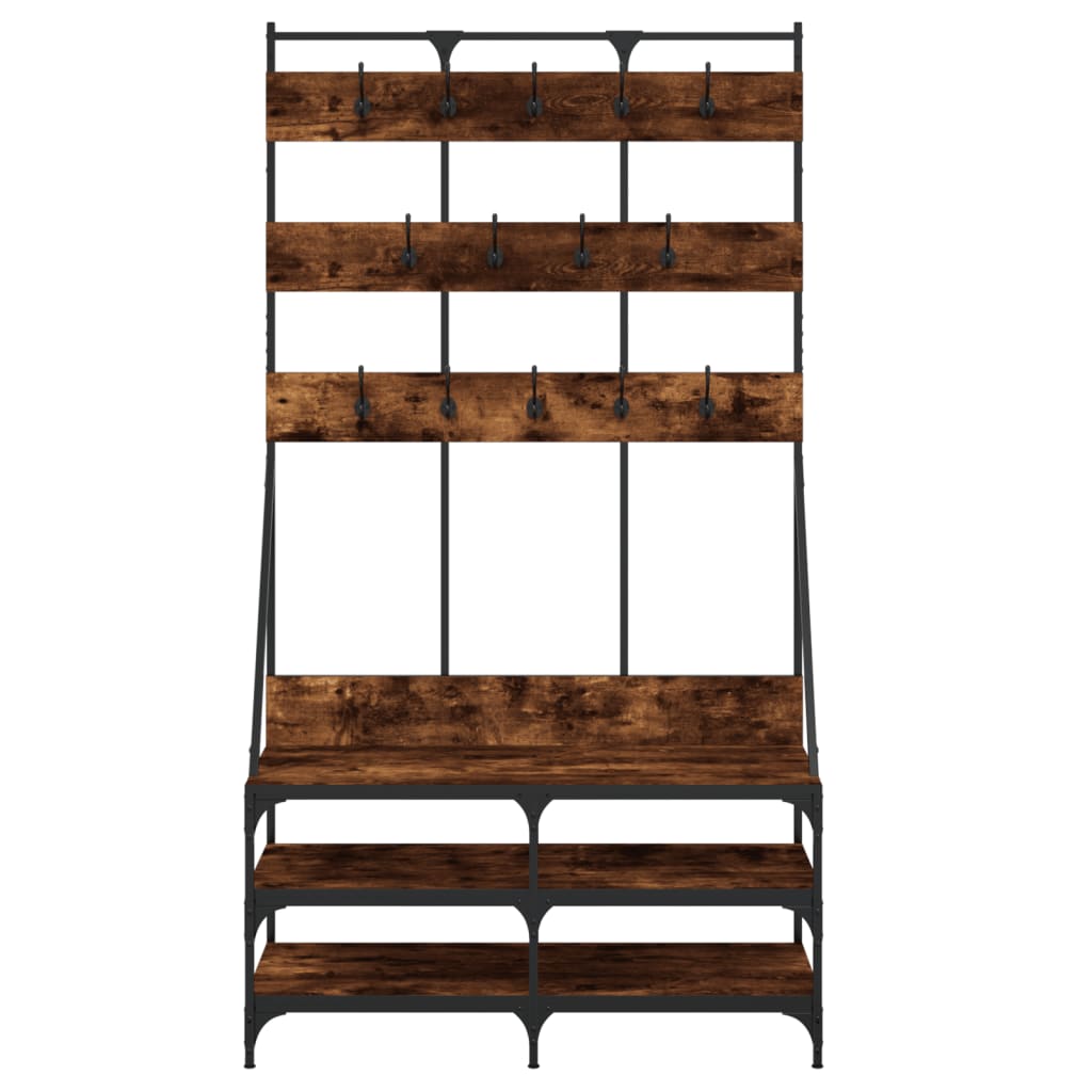 Kledingrek Met Schoenenrek 100X40X184 Cm Kleurig