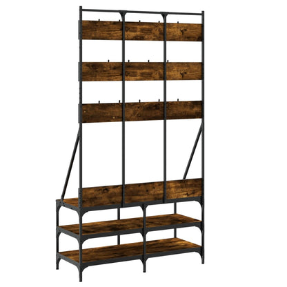 Kledingrek Met Schoenenrek 100X40X184 Cm Kleurig