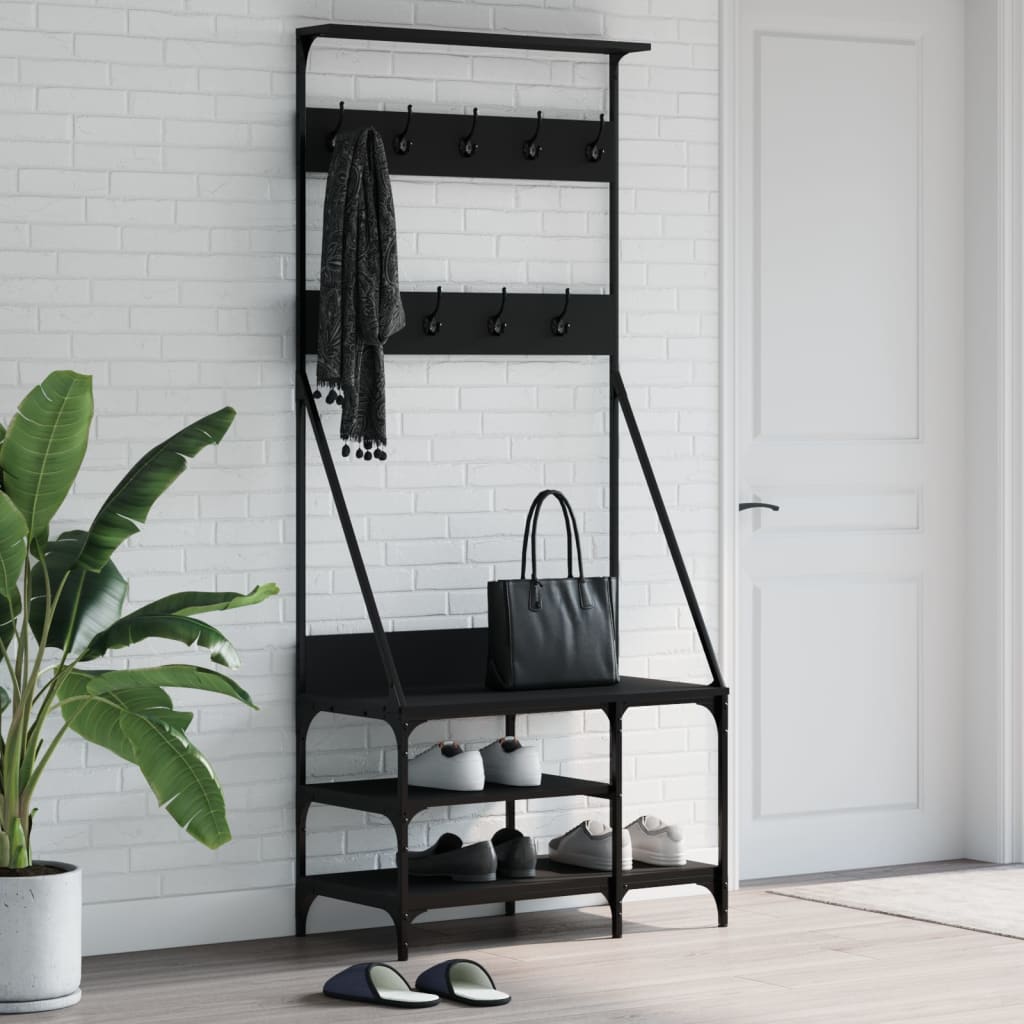 Kledingrek Met Schoenenrek 80X40X184 Cm