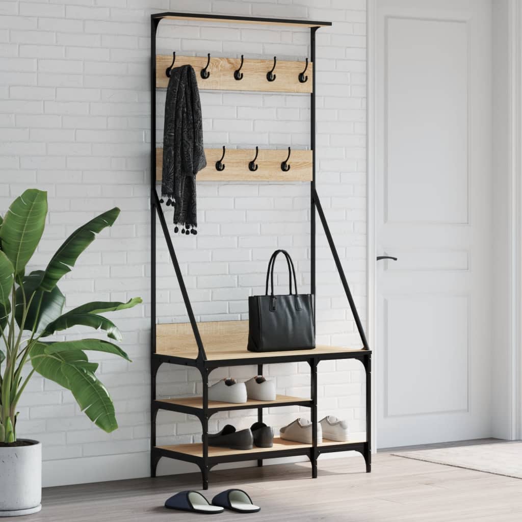 Kledingrek Met Schoenenrek 80X40X184 Cm