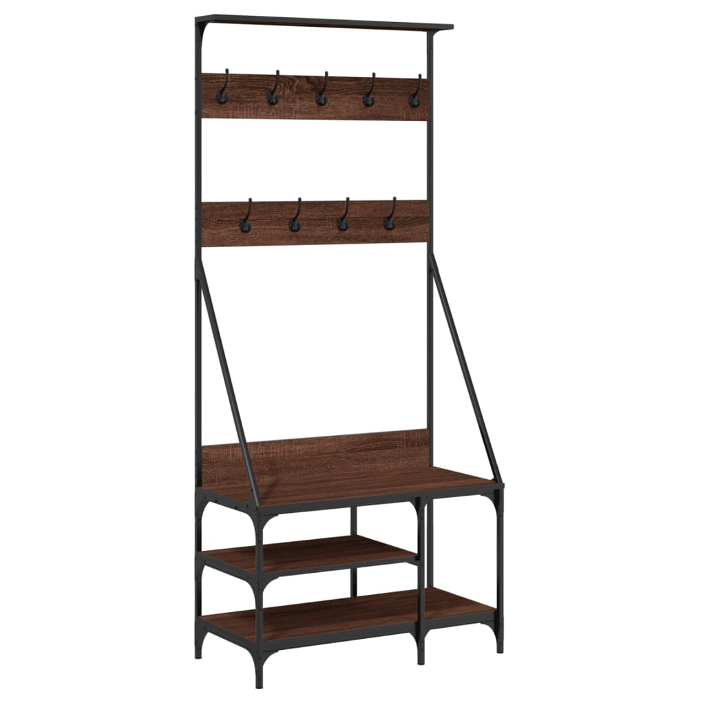 Kledingrek Met Schoenenrek 80X40X184 Cm