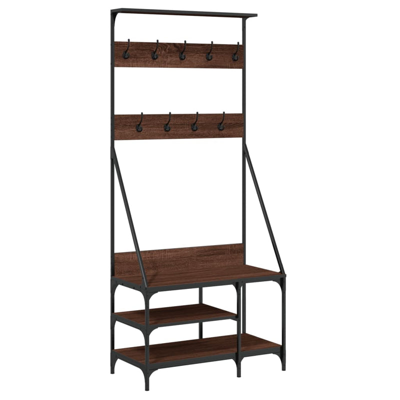 Kledingrek Met Schoenenrek 80X40X184 Cm – extra afbeelding