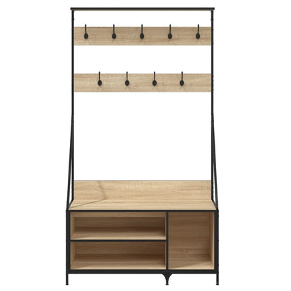 Kledingrek Met Schoenenrek 100X41X184 Cm Kleurig