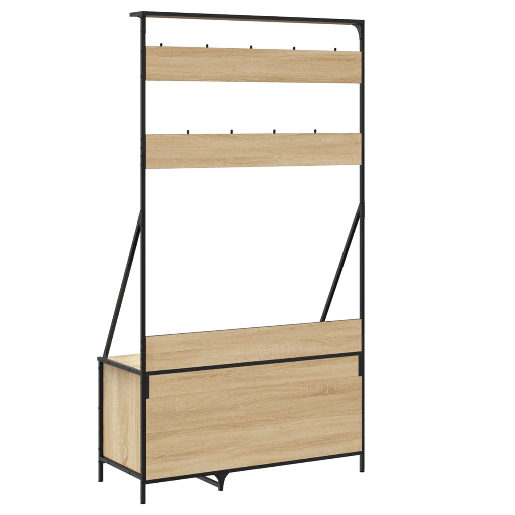 Kledingrek Met Schoenenrek 100X41X184 Cm Kleurig