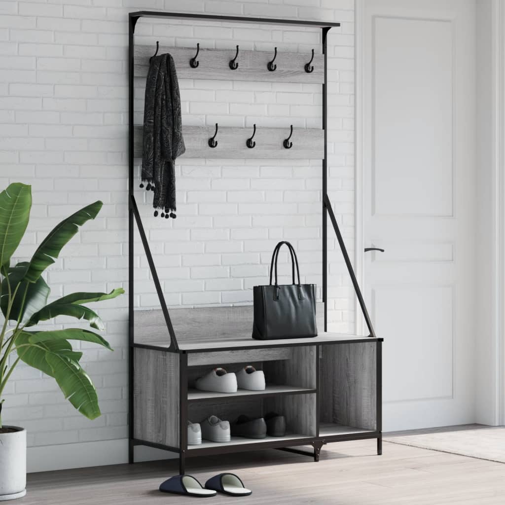 Kledingrek Met Schoenenrek 100X41X184 Cm Kleurig