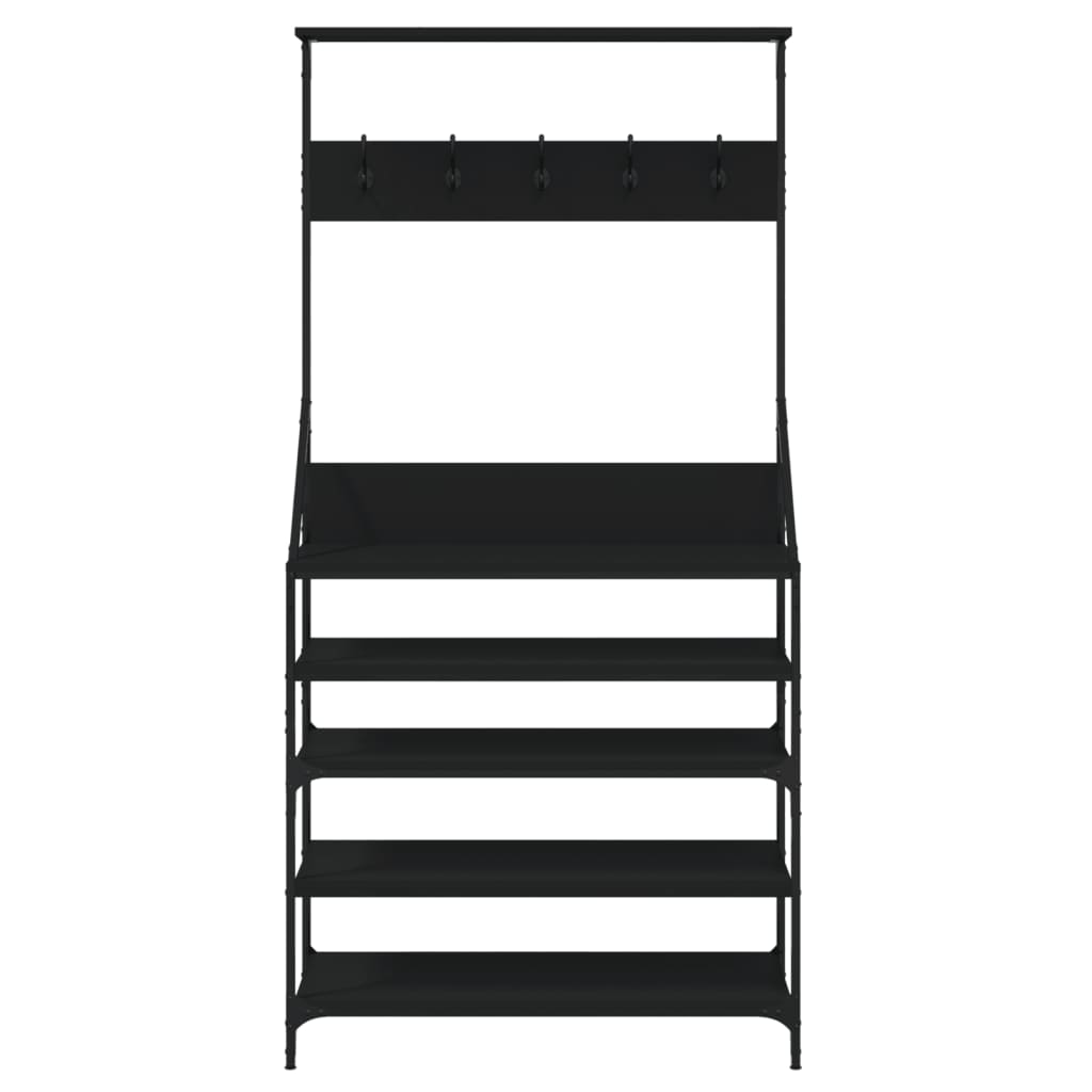 Kledingrek Met Schoenenrek Zwart