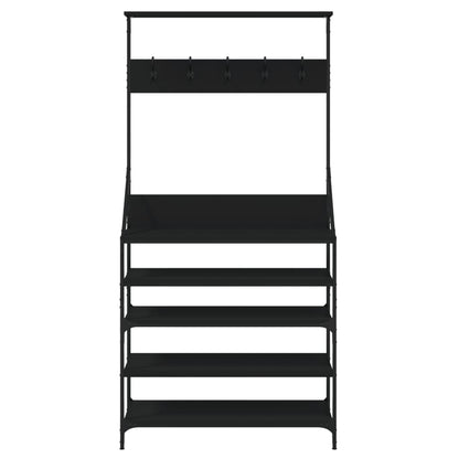 Kledingrek Met Schoenenrek Zwart