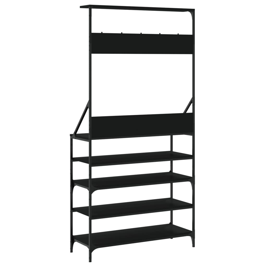 Kledingrek Met Schoenenrek Zwart