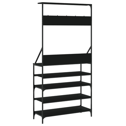 Kledingrek Met Schoenenrek Zwart
