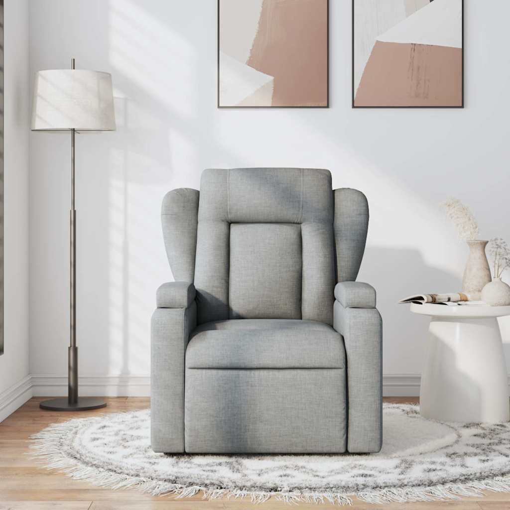 Fauteuil Jorien - met massage - verstelbaar - lichtgrijs
