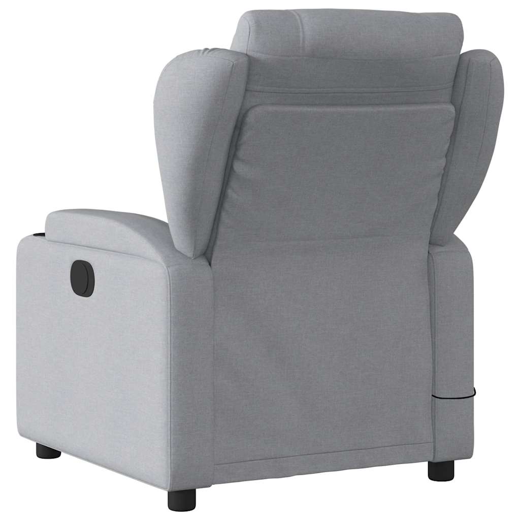 Fauteuil Jorien - met massage - verstelbaar - lichtgrijs