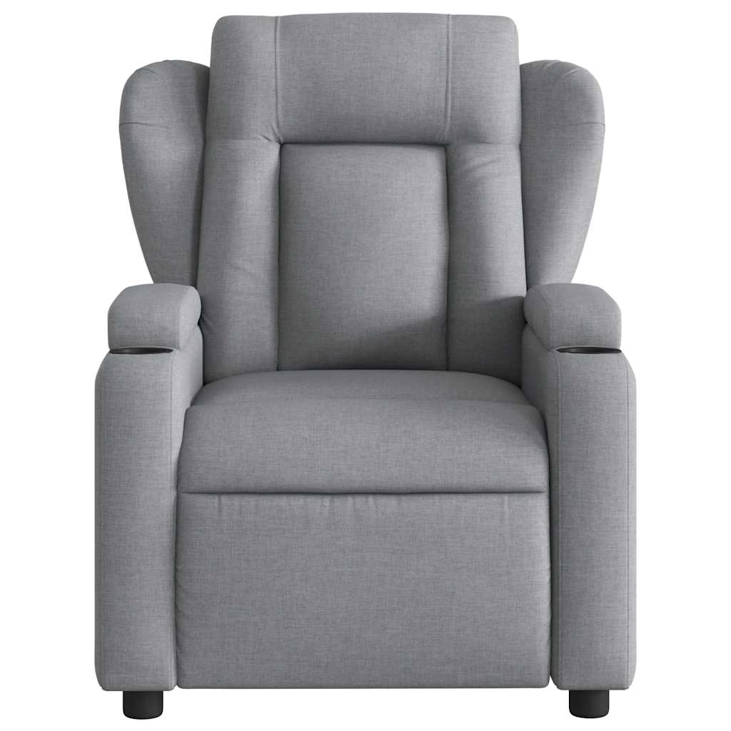 Fauteuil Jorien - met massage - verstelbaar - lichtgrijs