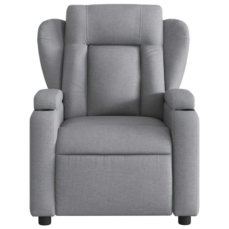 Fauteuil Jorien - met massage - verstelbaar - lichtgrijs