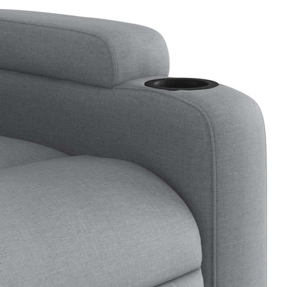 Fauteuil Jorien - met massage - verstelbaar - lichtgrijs