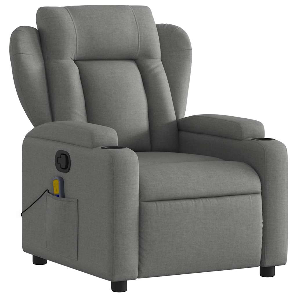 Fauteuil Jorien - met massage - verstelbaar - donkergrijs
