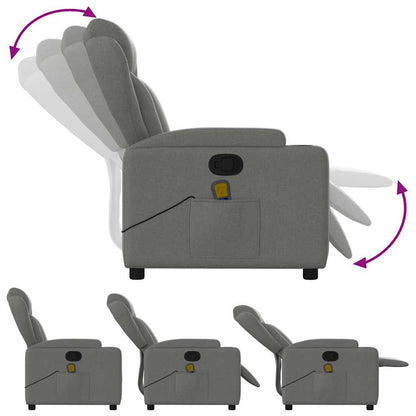 Fauteuil Jorien - met massage - verstelbaar - donkergrijs