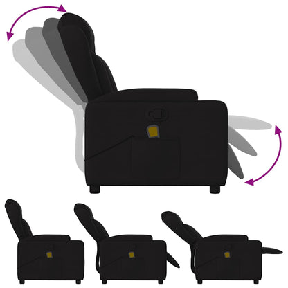 Fauteuil Jorien - met massage - verstelbaar - zwart