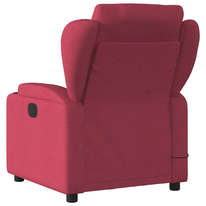 Fauteuil Jorien - met massage - verstelbaar - wijnrood