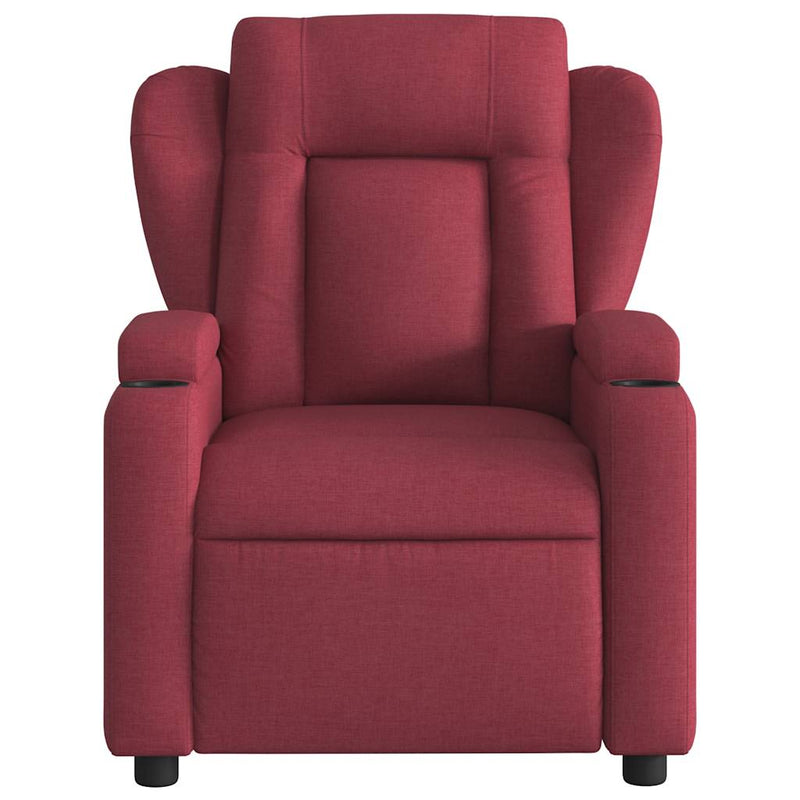 Fauteuil Jorien - met massage - verstelbaar - wijnrood