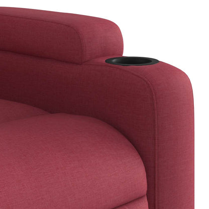 Fauteuil Jorien - met massage - verstelbaar - wijnrood