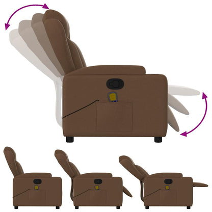 Fauteuil Jorien - met massage - verstelbaar - bruin