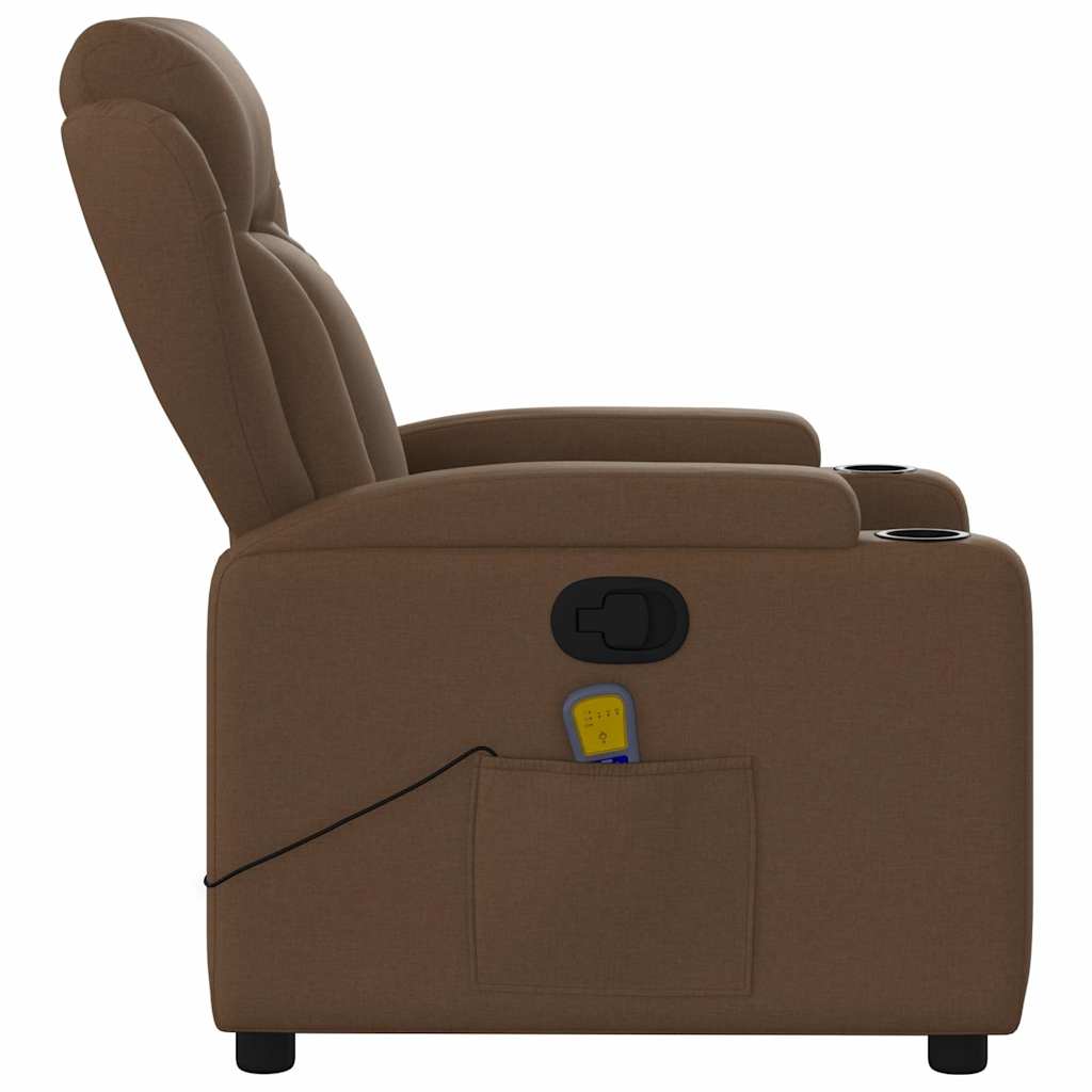 Fauteuil Jorien - met massage - verstelbaar - bruin