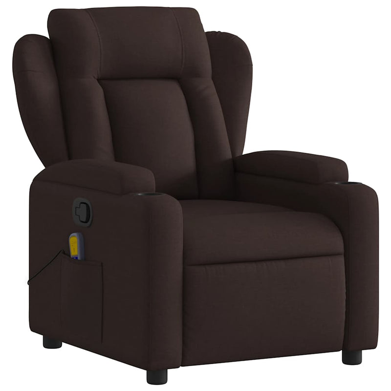 Fauteuil Jorien - met massage - verstelbaar - donkerbruin – extra afbeelding
