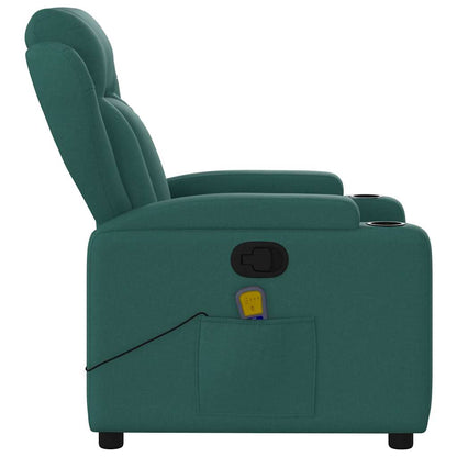 Fauteuil Jorien - met massage - verstelbaar - donkergroen