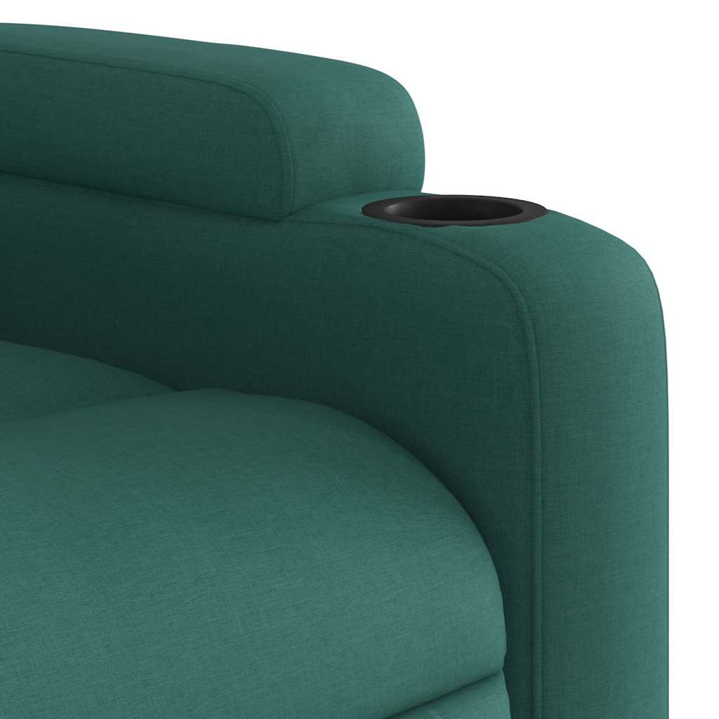 Fauteuil Jorien - met massage - verstelbaar - donkergroen