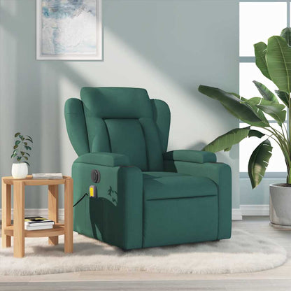 Fauteuil Jorien - met massage - verstelbaar - donkergroen