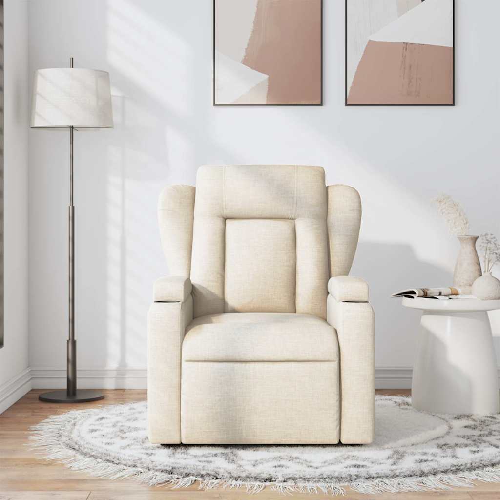 Fauteuil Jorien - met massage - verstelbaar - crème