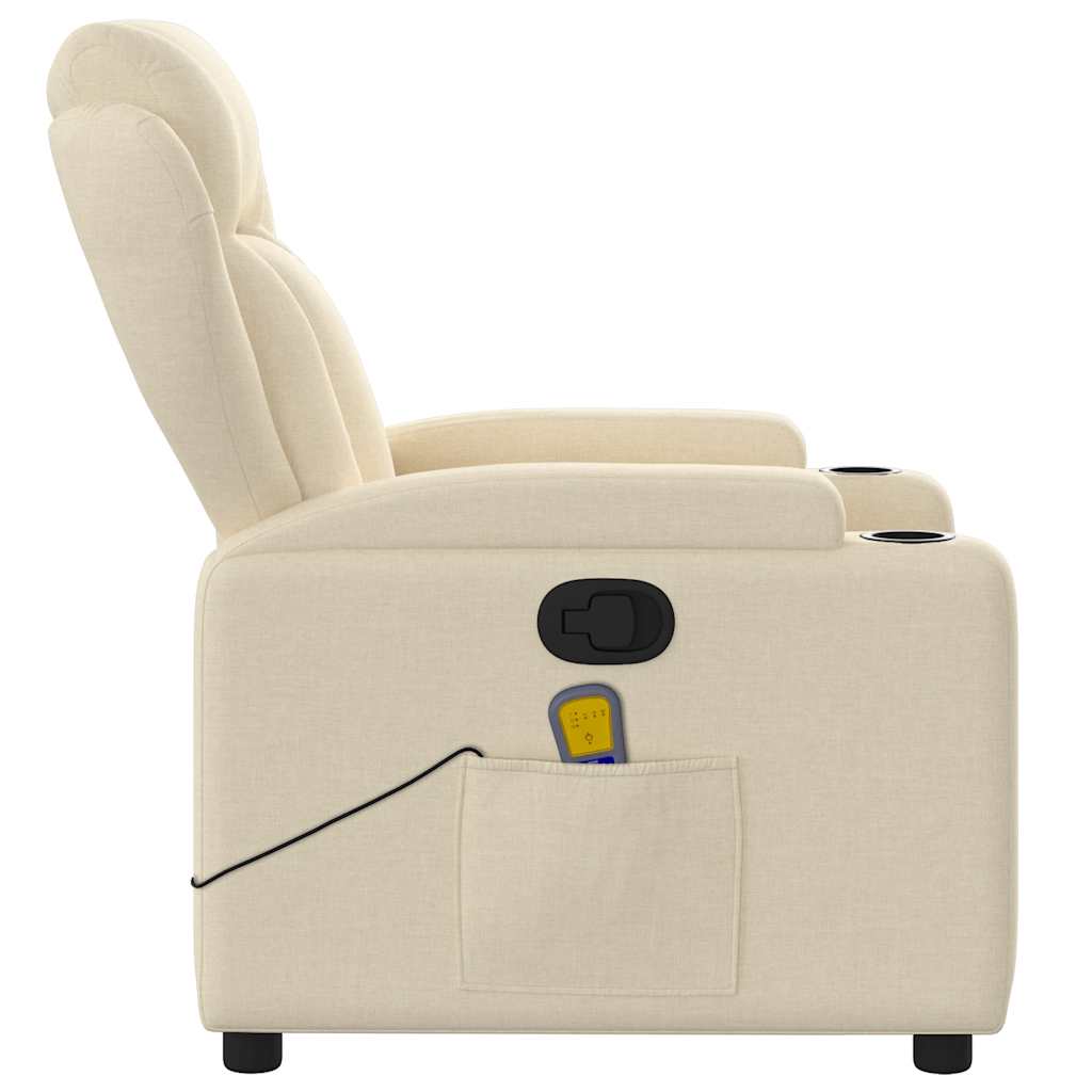 Fauteuil Jorien - met massage - verstelbaar - crème