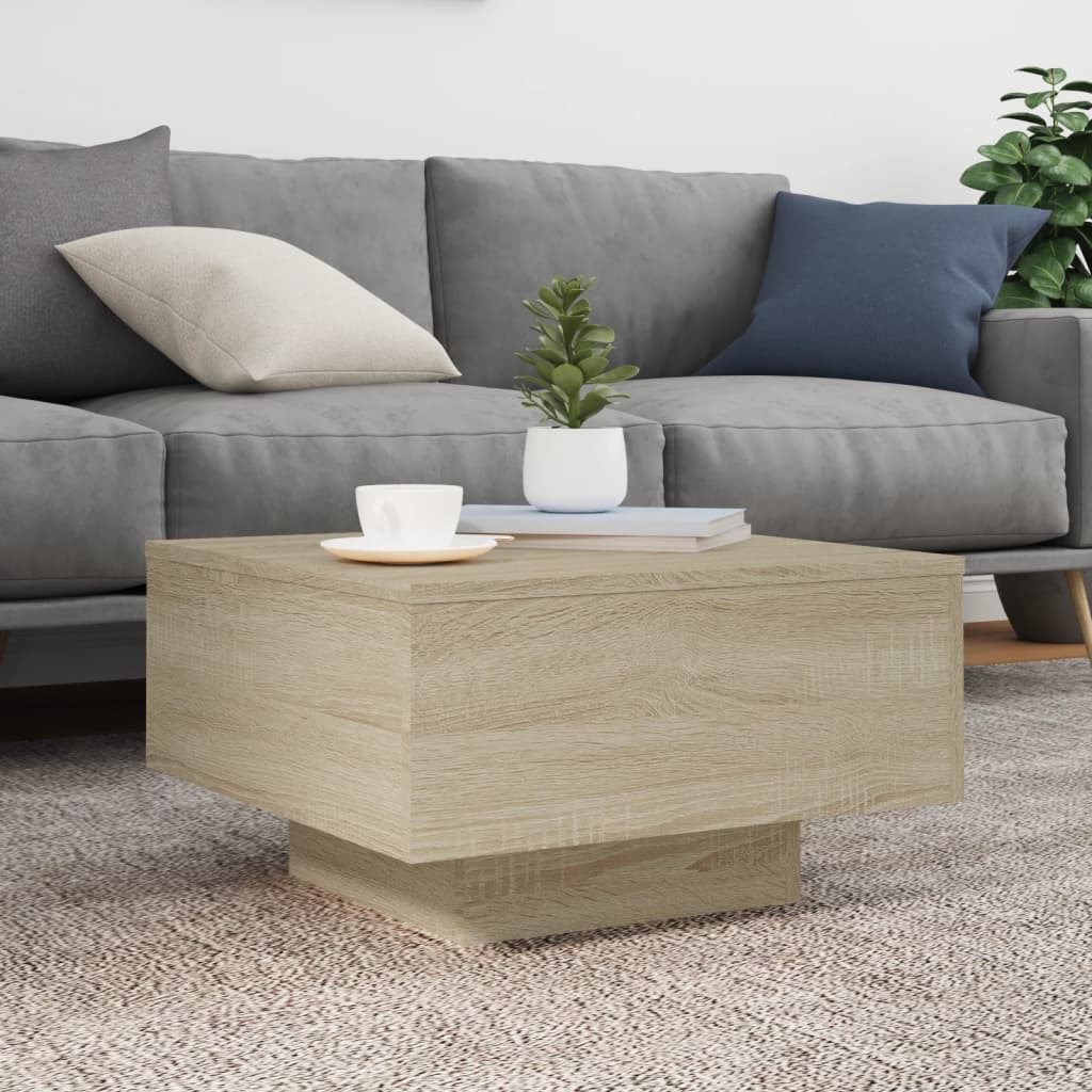 Salontafel Niels - 55 x 55 x 31 cm - sonoma eiken