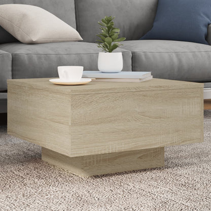 Salontafel Niels - 55 x 55 x 31 cm - sonoma eiken