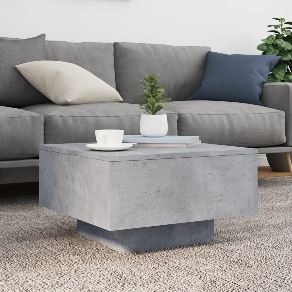 Salontafel Niels - 55 x 55 x 31 cm - betongrijs