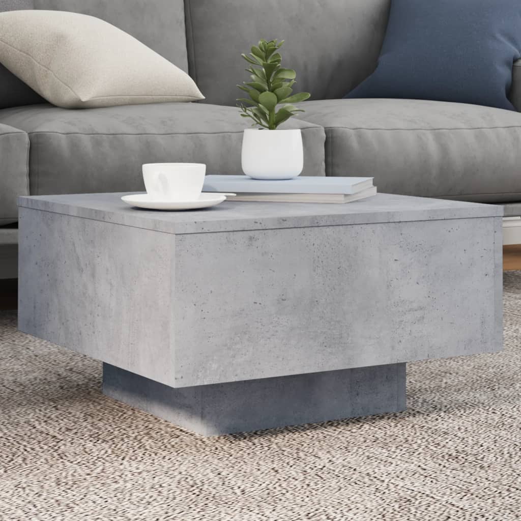 Salontafel Niels - 55 x 55 x 31 cm - betongrijs