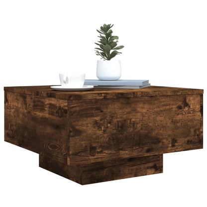 Salontafel Niels - 55 x 55 x 31 cm - gerookt eiken