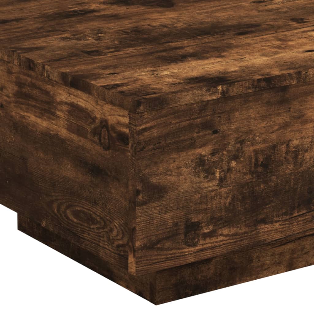 Salontafel Niels - 55 x 55 x 31 cm - gerookt eiken