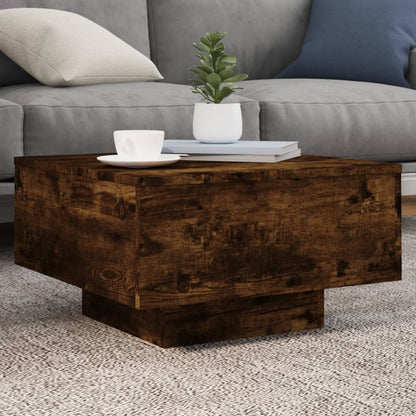 Salontafel Niels - 55 x 55 x 31 cm - gerookt eiken